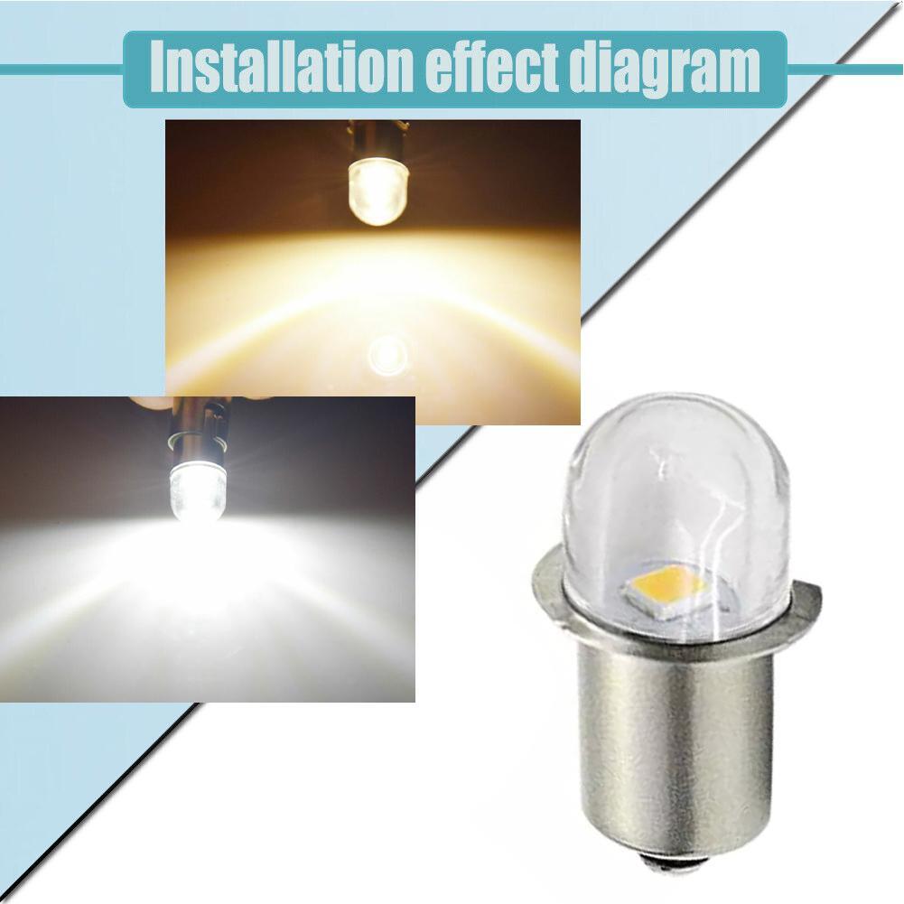 3V/4.5V/6V/12V/18V/24V P13.5S PR2 LED Taschenlampe ersetzen 3000K Birne P5A6
