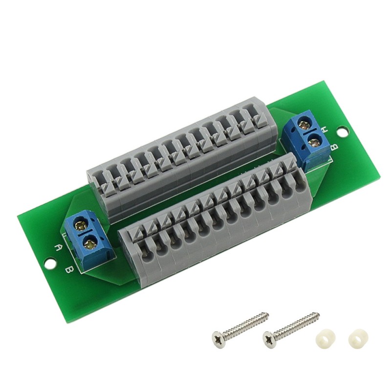 1X Power Distribution Board Distributor 2 Inputs 26 Outputs No Screw for AC DC 