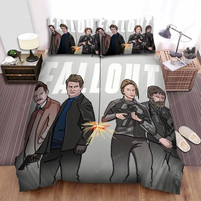 Mission Impossible Fallout 2018 Firework Movie Poster Quilt Duvet Cover Set