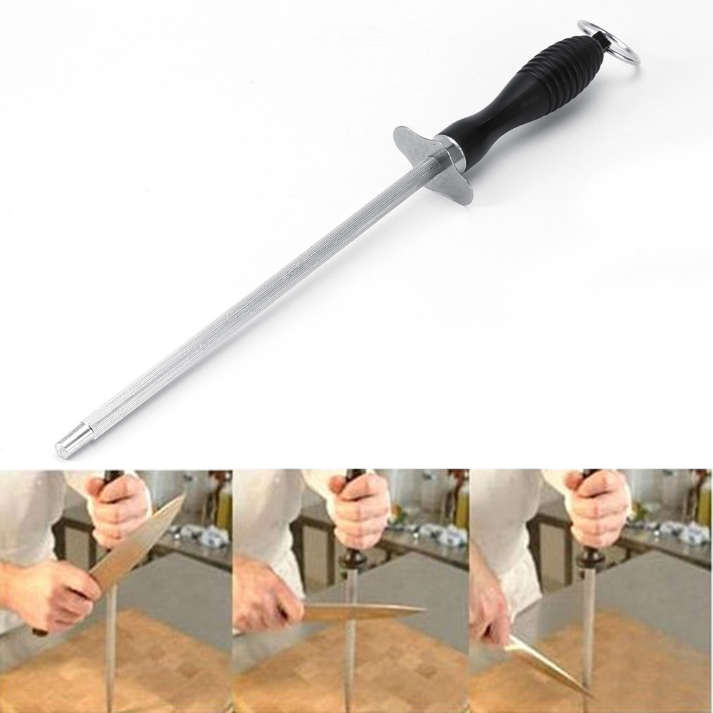 Affila Coltelli Acciaino Affilacoltelli Ovale In Acciaio Cucina Utensile dfh