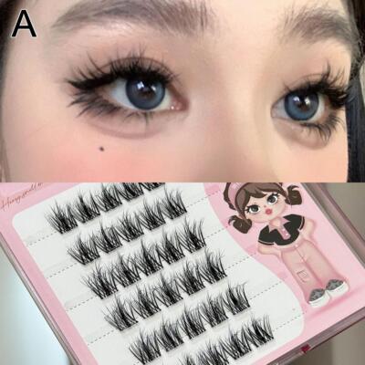 5D Single Cluster Glue free False Eyelashes with A Self adhesive Strip F4M3 ιг
