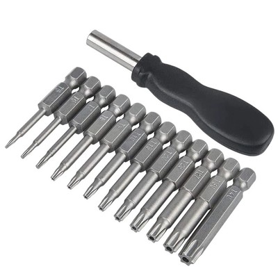 Nutdrivers Set Torx Screwdriver Bits T5-T40 50mm/1.97 6.35mm Hand Tools