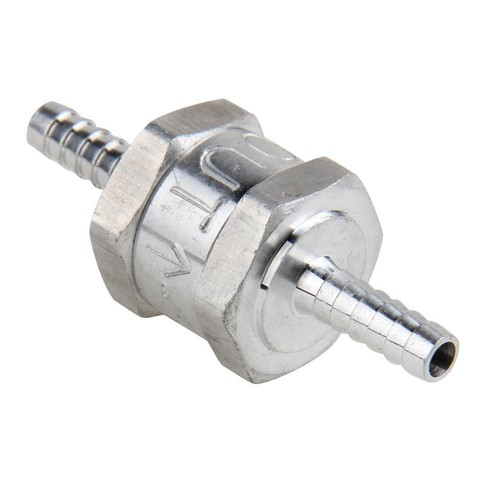 4 X 6MM 1//4/" ONE WAY ALUMINIUM NON RETURN CHECK VALVE PETROL DIESEL OIL WATER