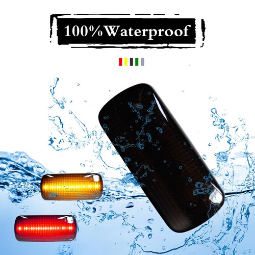 4PCS/Set Black Front Rear LED Side Marker Light Lamps For 10-18 Ram Double Wheel