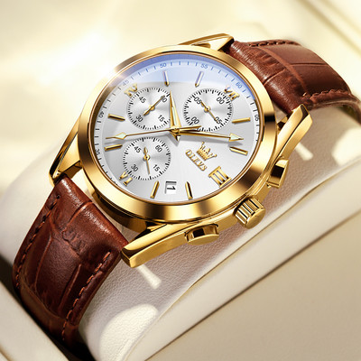 Multi-function Three-eye Six-needle Sports Chronograph Men's Watch