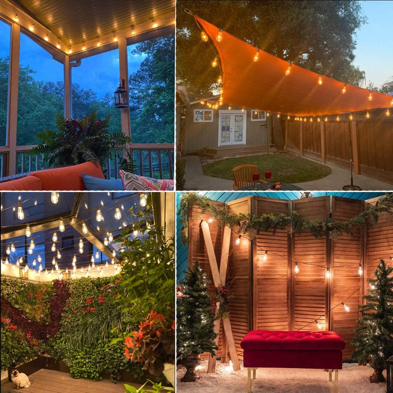 10pk 7W ST40 Edison Bulbs, C9/E17 Base, Replacement for Patio String Lights