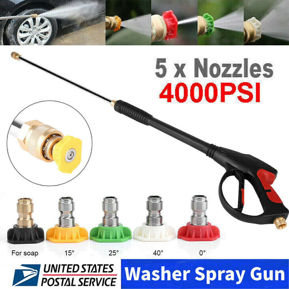 4000PSI High Pressure Car Power Washer Spray Gun Wand Lance 