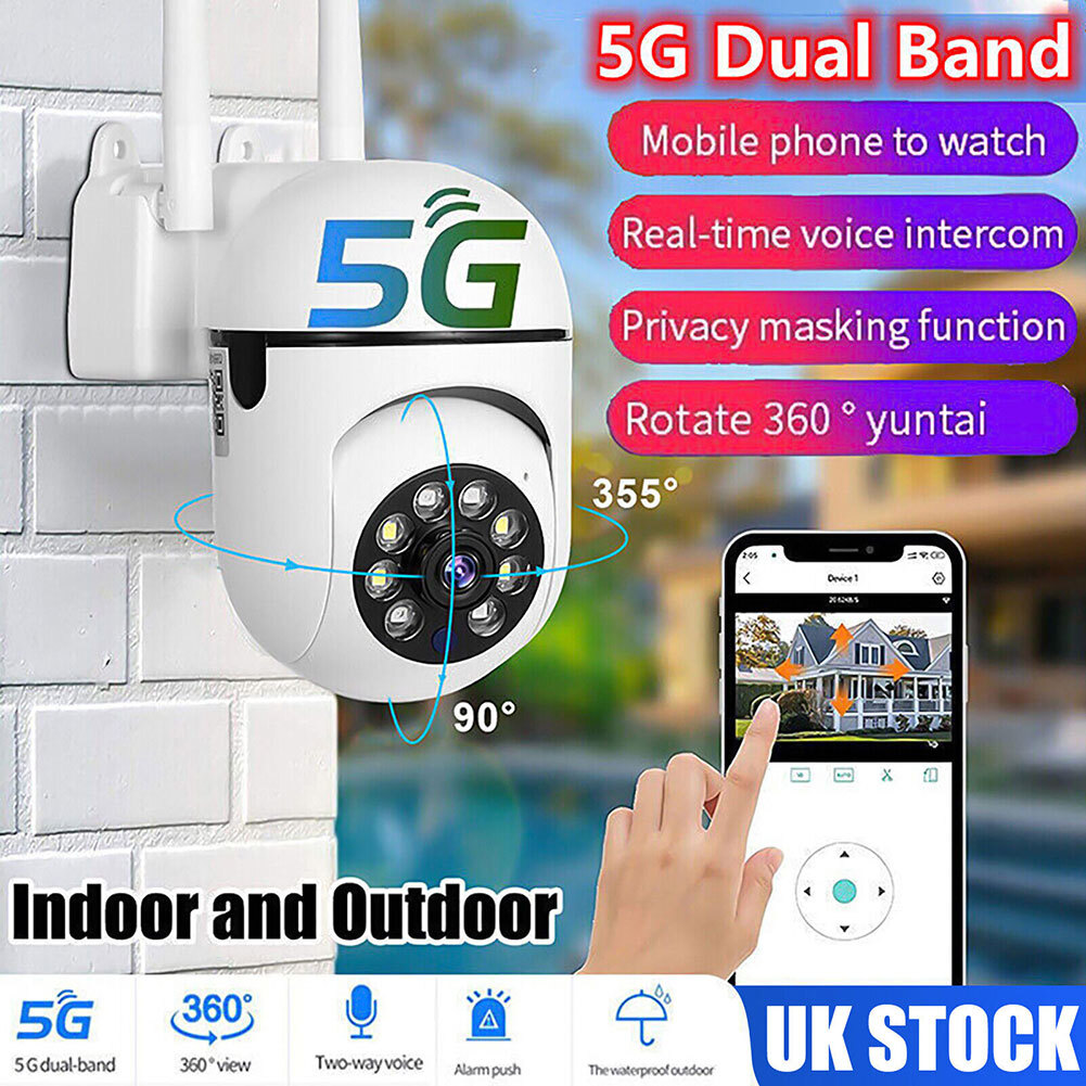 Outdoor Home 5g Wifi Night Vision Cam 1080p Hd