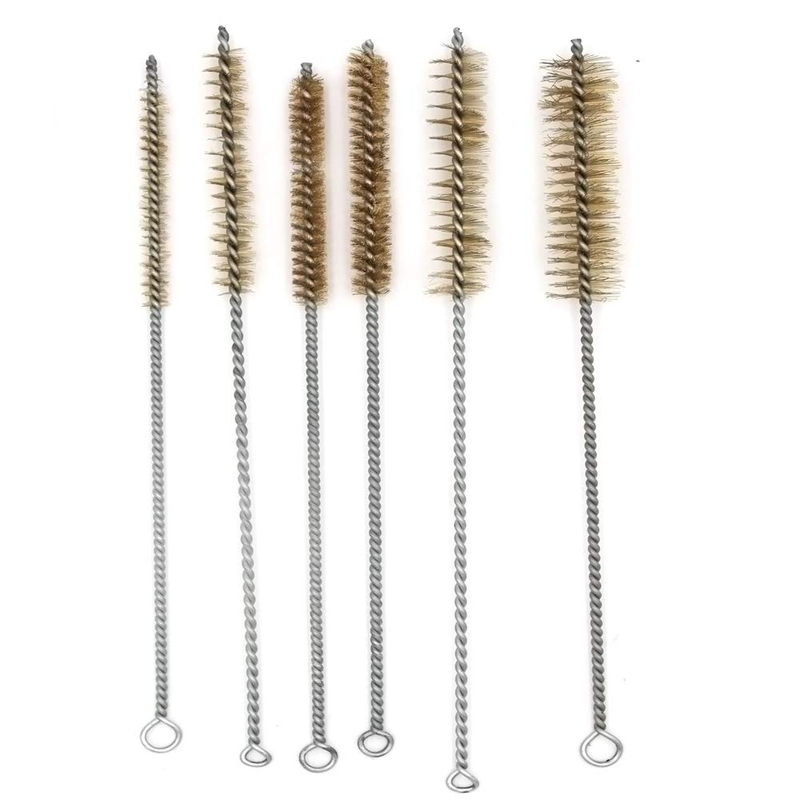 6Pcs Brass Wire Tube Bottle Brush Cleaning Tool Multipurpose Pipe Brush Tool Set