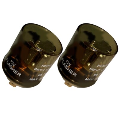 Stable Performance LED Flasher Relay Heavy Duty 12V 2Pin Turn Signal Relay