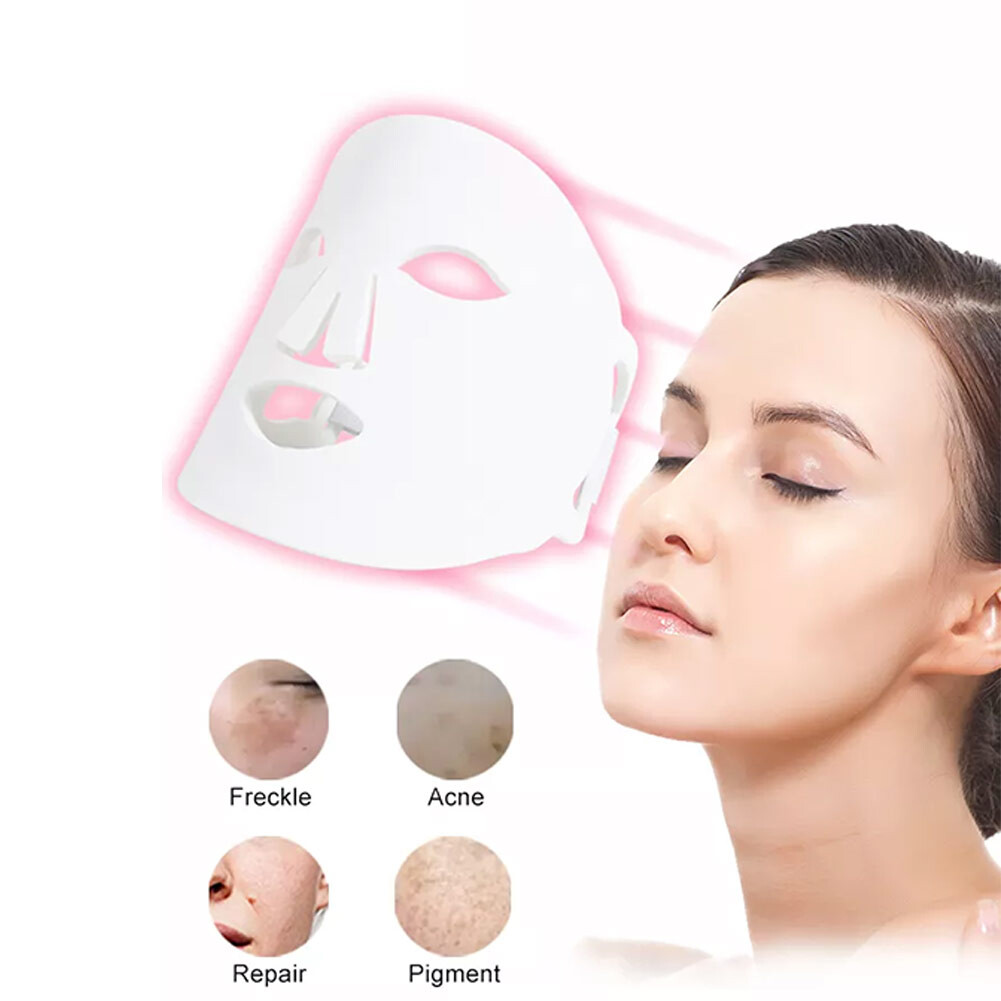 7 Colors Silicone LED Photon Facial Mask Skin Rejuvenation