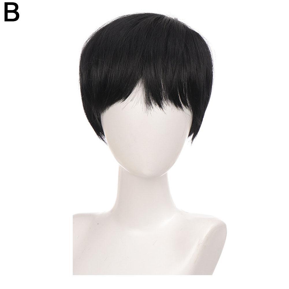 Cosplay Men'S Wig, Short Hair, COS Wig Men Women Short Straight