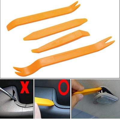 4x Removal Pry Open Tools fit Car Radio Auto Door Trim Panel Clip Lights Audio