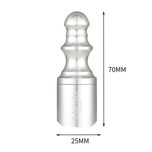 LUBINSKI Cigar Holder Cigar Ashtray Metal Crude Draw Cigar Needles Enhencer Tool