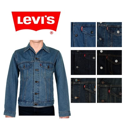 Джинсовая мужская джинсовая куртка из хлопка Levi's