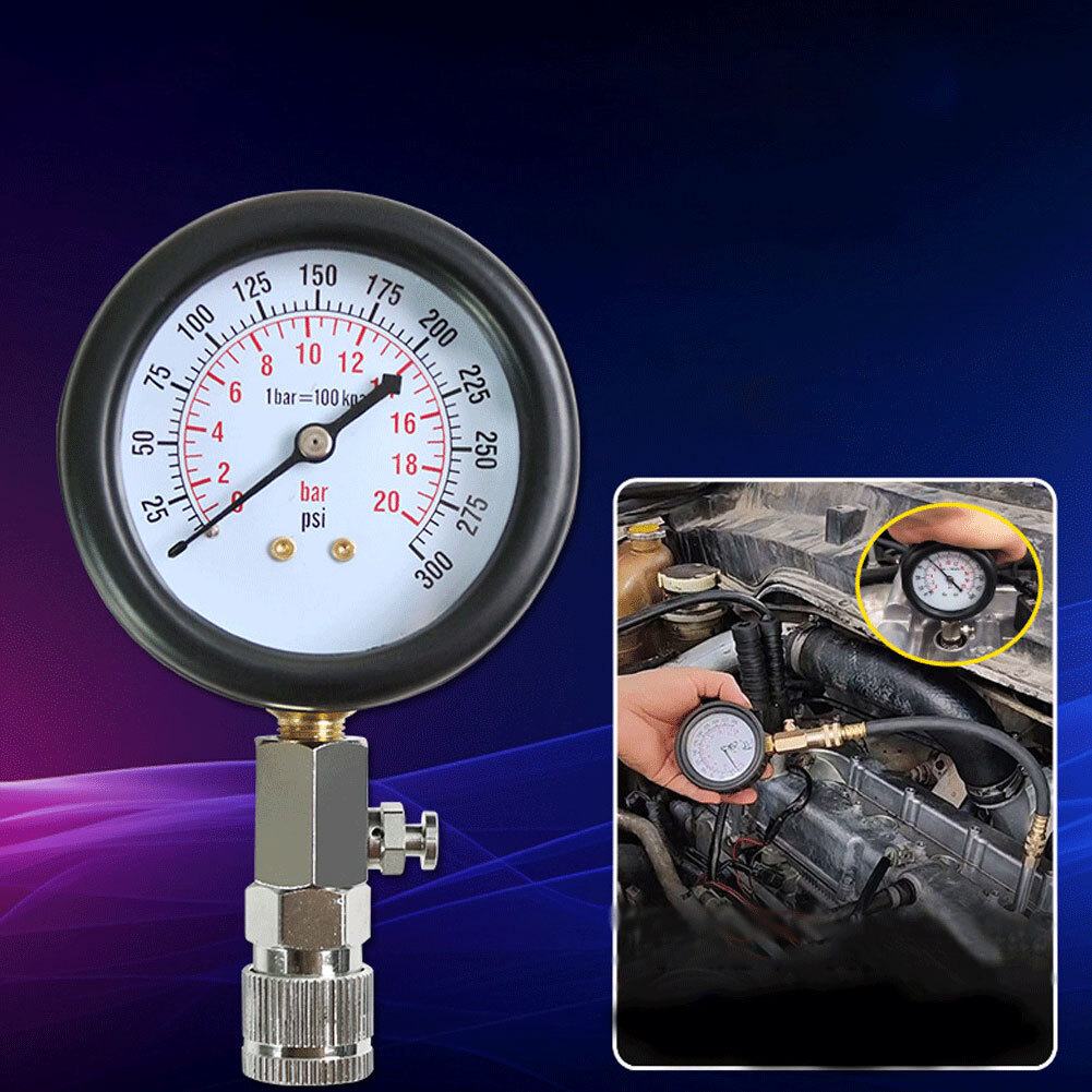 Kit Manometro Pressione Carburante - Per Auto E Moto, Nero - Foto 6