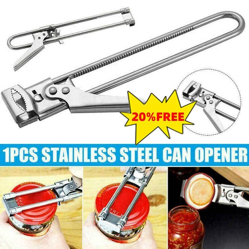 Multifunktionaler Bierflaschenöffner aus Edelstahl Verstellbarer Dosenöffner de