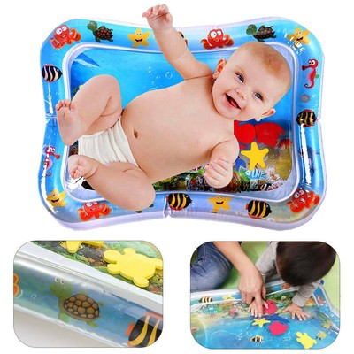Inflatable Water Play Mat For Baby Infant Toddlers Mattress Best Fun Tummy Time