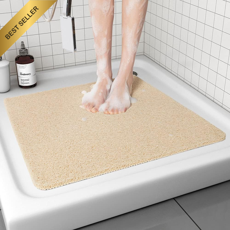 Non Slip Shower Mat, Comfortable Bath Mat for Textured Surface,Quick Drying Easy