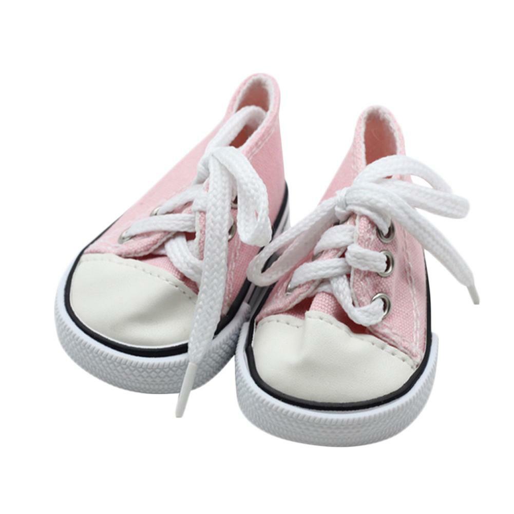 American Doll Canvas Shoes Fashion Sneakers 18 Inch Doll Shoelace Dress up
