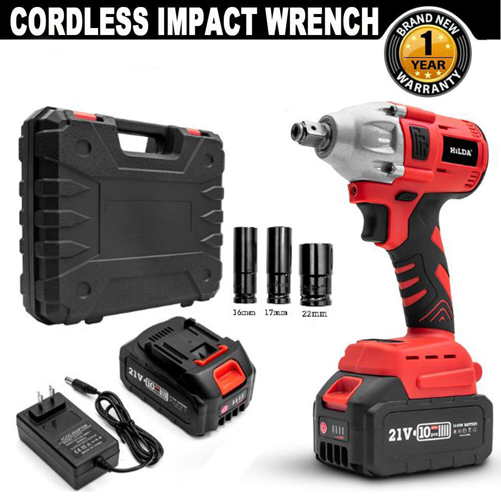 Cordless Electric Impact Wrench Gun 3/8
