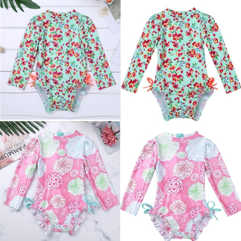 long sleeve baby swimsuit