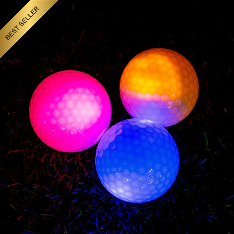 Glow in the Dark Golf Balls Light up Led Golf Balls Night Golf Gift Sets for Men