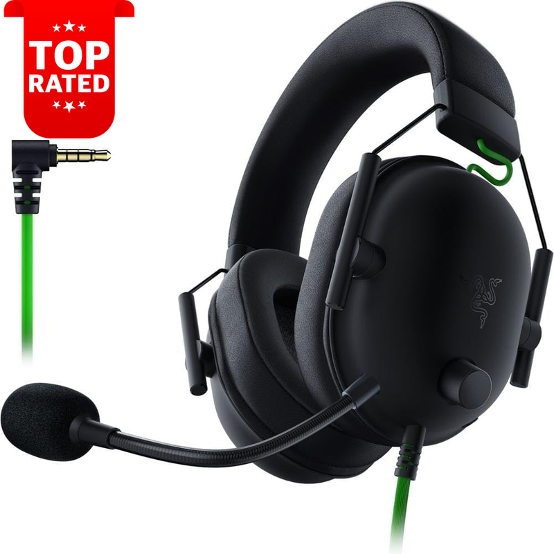 Blackshark V2 X Gaming Headset 7.1 Surround Sound 50mm Drivers PC PS4 PS5