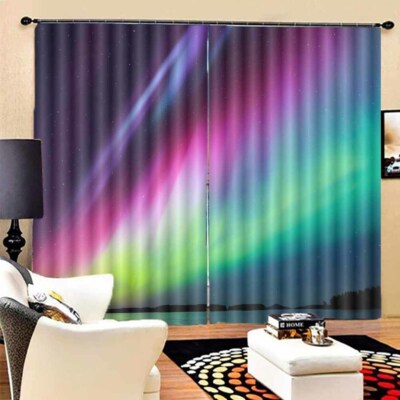 Brilliant Nice Darkness 3D Curtain Blockout Photo Printing Curtains Drape Fabric