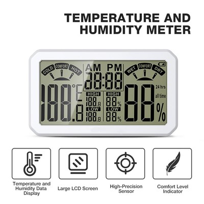 Smart Environment Monitor HT683 Easy to Read LCD for Optimal Indoor Conditions