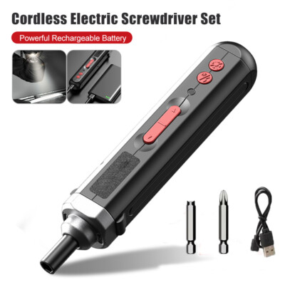 Cordless Electric Screwdriver USB Rechargeable Precision High Torque Repair Tool