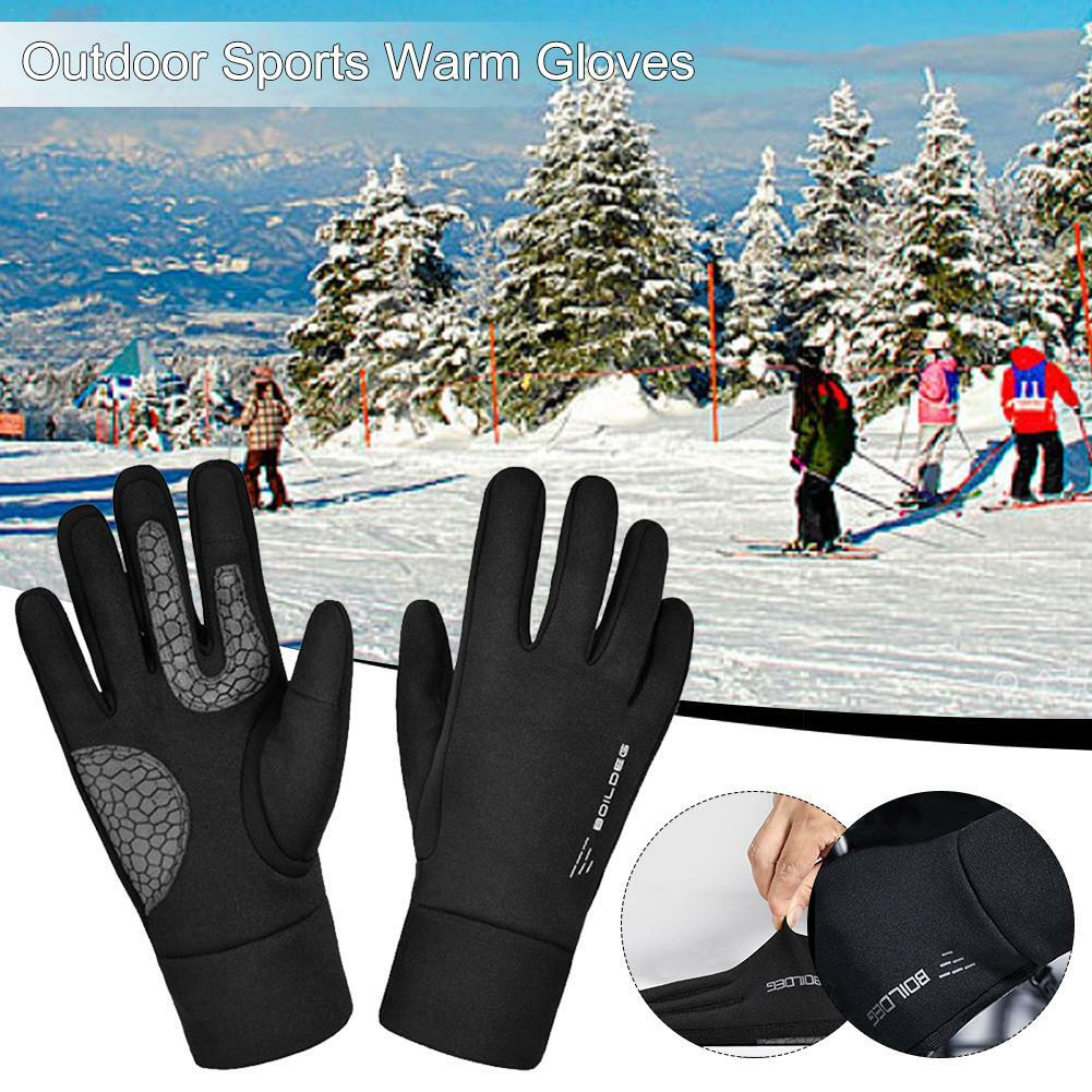 Mountain Bike Cycling Running Touch Screen Gloves Unisex Adult Anti-skid Mitten