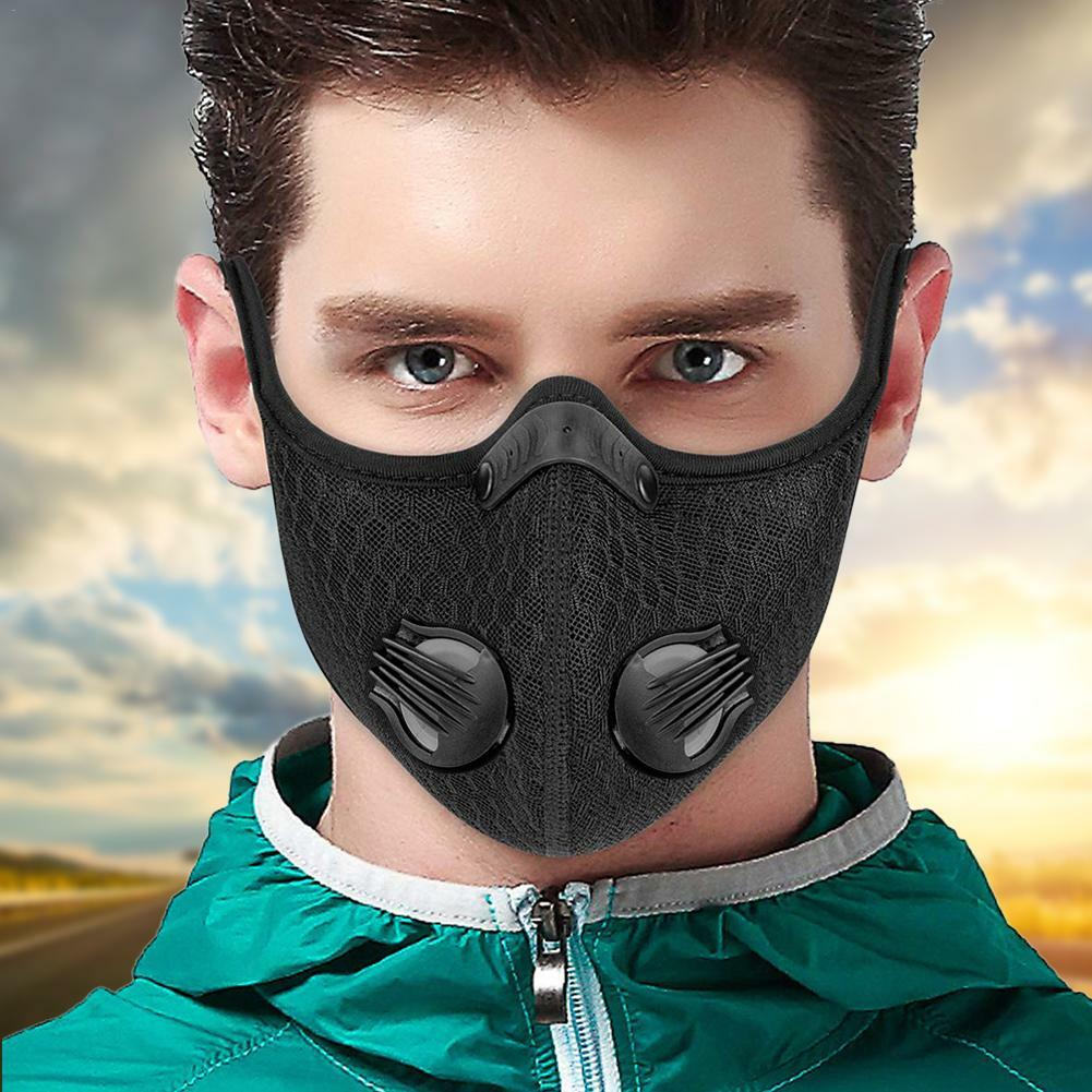 Download Cycling Face Mask Active Carbon Filter Breathing Valves ...