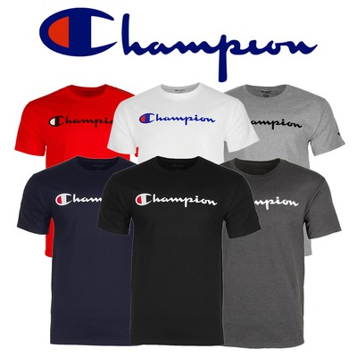 

Мужская футболка Champion из хлопка с коротким рукавом, оригинальный классический трикотаж с логотипом