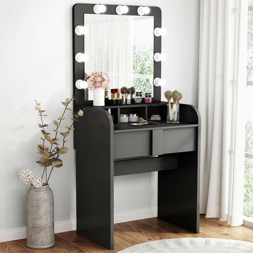modern dressing table with lights
