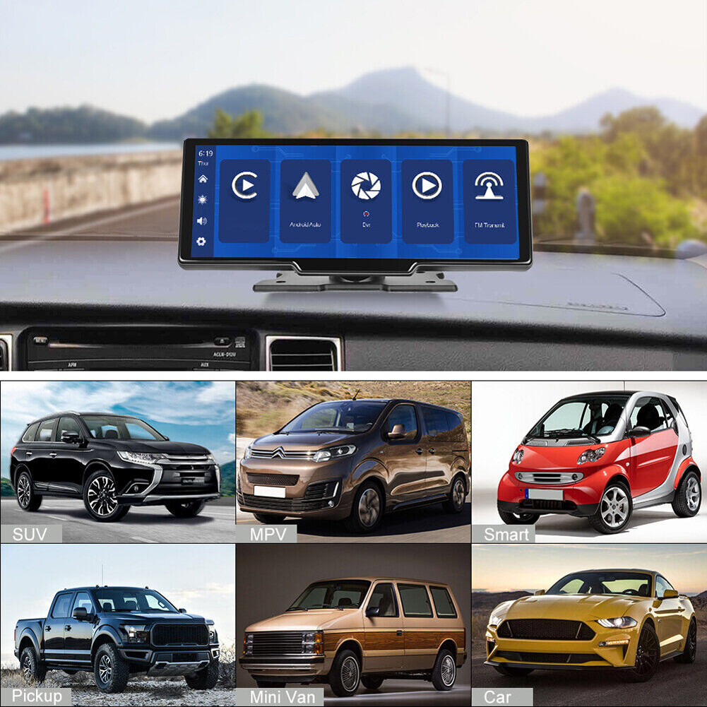 9.3 inch Touch Screen 2K Car Portable Wireless Apple CarPlay Android Auto Radio