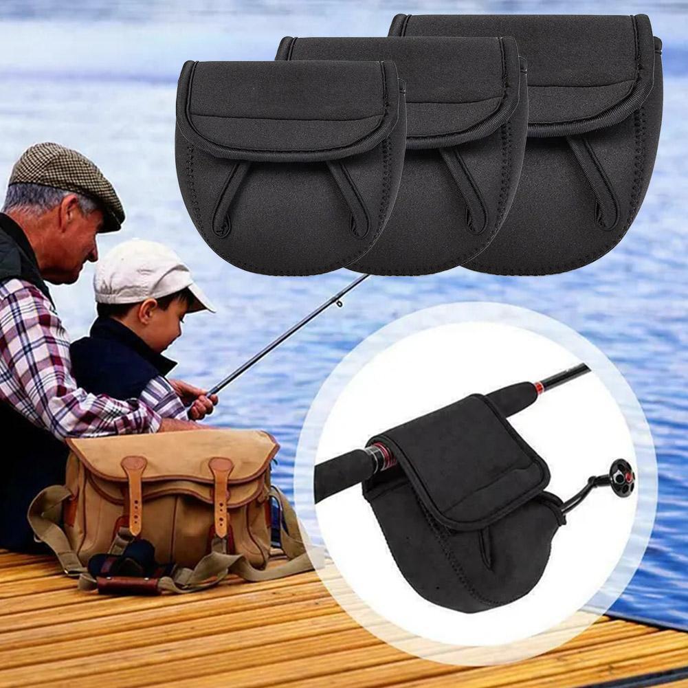 Fly Fishing Reel Pouch Fly Reel Bag Suit for 3/4 5/6 7/8WT Sheepskin Sewing NEW