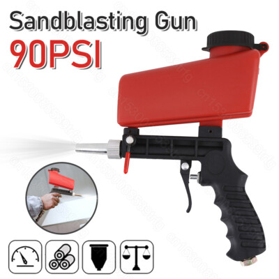 NEW Portable Handheld Air Compressor Speed Sand Gun Blaster Sand Blasting 1/4 in
