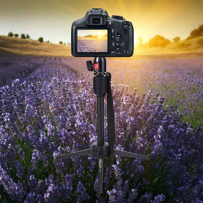 Portátil Plegable Mini Trípode Flexible Cámara Bola Cabeza Fotografía Ligero