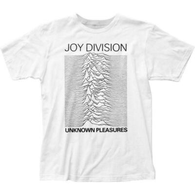 Joy Division Unknown Pleasures T Shirt Mens Licensed Rock N Roll Band Tee White