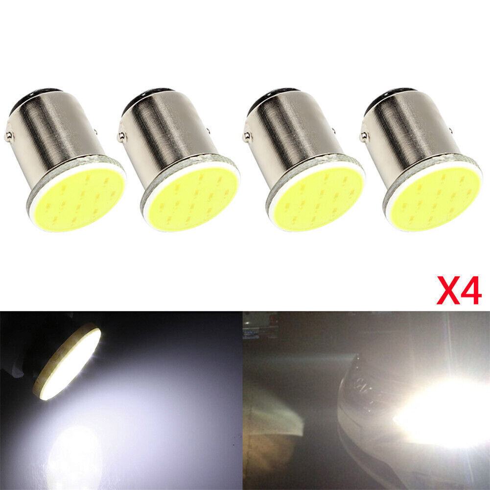 1157 BAY15D COB 12SMD 12LED White Auto Car Interior Led Light Bulb 4Pcs