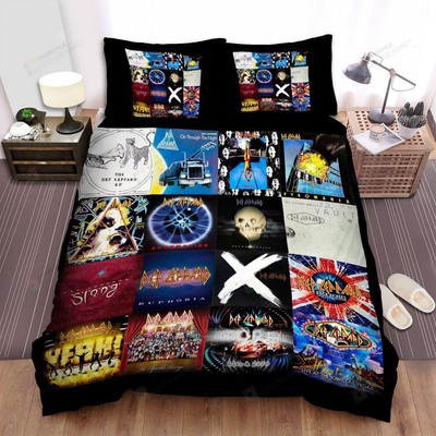 Def Leppard Albums Quilt Duvet Cover Set Queen Bedspread Comforter Cover Soft