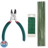 Paxcoo Floral Tape and Floral Wire Arrangement Tools Kit with Wire Cutter 26 Gauge Stem Wire and 22 Gauge Paddle Wire for Bouquet Stem Wrap Florist