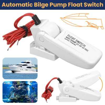 Universal Automatic Bilge Pump Float Switch for Boats - Makes Bilge Pump Auto