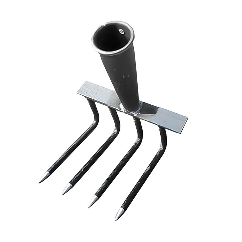 High Carbon Steel Dethatching Rake Multifunctional 4/7/9/12 Teeth Farm Tools Fr