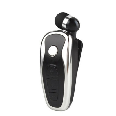 Bluetooth Stereo Headset Hand free Phone Call Noise Cancelling with Collar Clip
