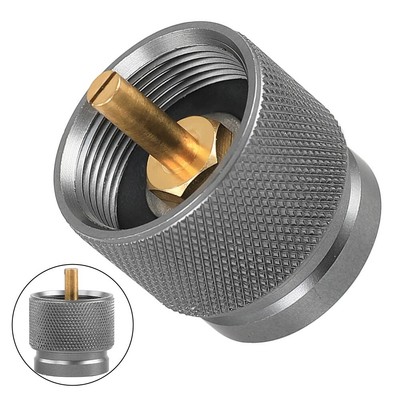 Aluminum Alloy and Brass Camping Stove Adapter for Efficient Outdoor Cooking