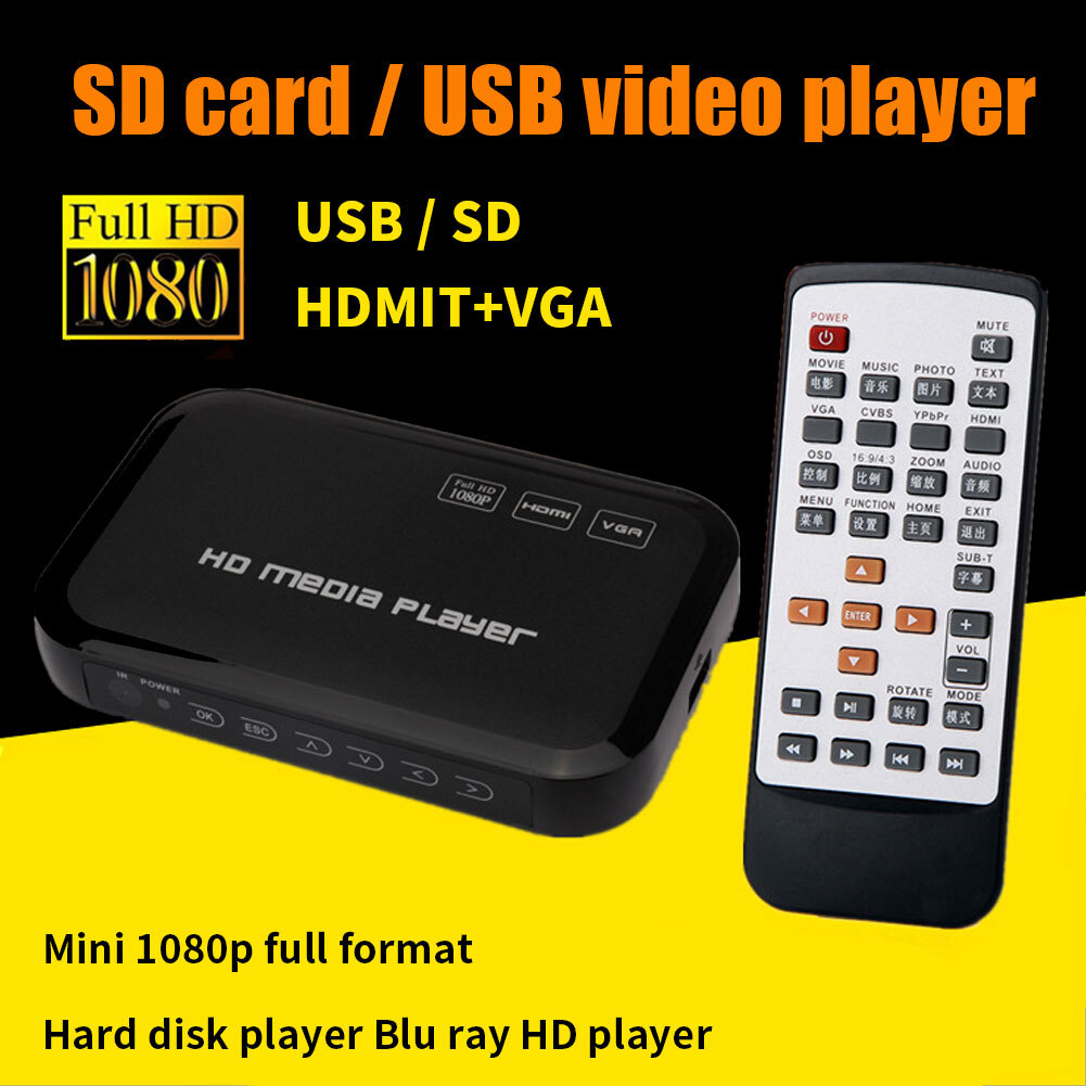Vga Hdmi Mkv Rmvb Video Remote