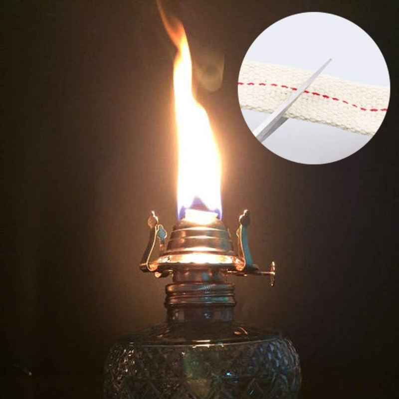 Oil lamp Wick, Lantern Wicks, Flat Cotton Wicks,5 Rolls 3/4 Inch Lamp Oil Wicks