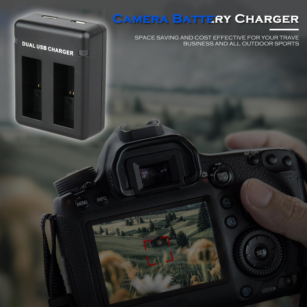 Dual Power Battery (1-4/Pack) and Charger for GoPro HERO9 Black Power